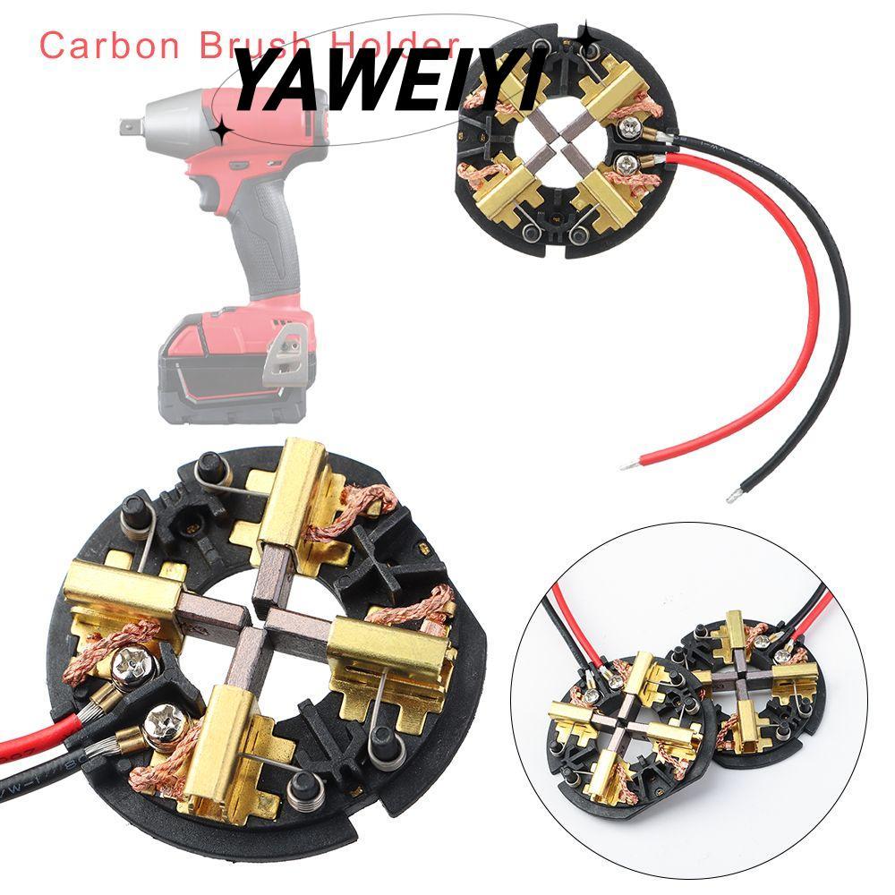 YAWEIYI Giá đỡ bàn chải Carbon Khoan & Tác động M18 / M12 Bộ phận dụng cụ búa cho AEG Milwaukee