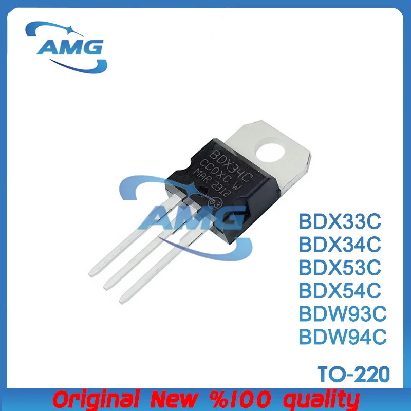 5 CÁI BDX33C BDX34C BDX53C BDX54C BDW93C BDW94C gói TO-220 NPN Darlington bóng bán dẫn