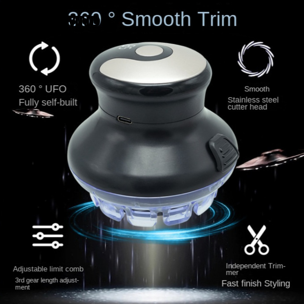 QUTZZMND Tông đơ cắt tóc đặc biệt, Magic Hair Salon Tông đơ cắt tóc đa năng Đĩa bay Tông đơ cắt tóc điện, USB hoàn toàn tự động tại nhà Máy cắt tóc điện nam