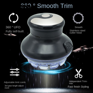 QUTZZMND Tông đơ cắt tóc đặc biệt, Magic Hair Salon Tông đơ cắt tóc đa năng Đĩa bay Tông đơ cắt tóc điện, USB hoàn toàn tự động tại nhà Máy cắt tóc điện nam