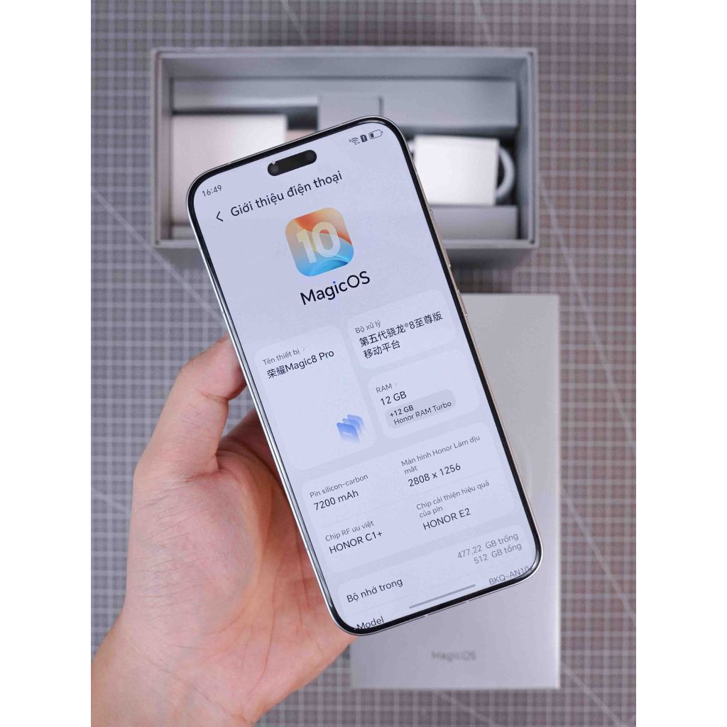 [Máy Cũ] Điện Thoại Honor Magic 8 Pro, Chip Snapdragon 8 Elite Gen 5, Ram 12/16GB. SonPixel | BigBuy360 - bigbuy360.vn
