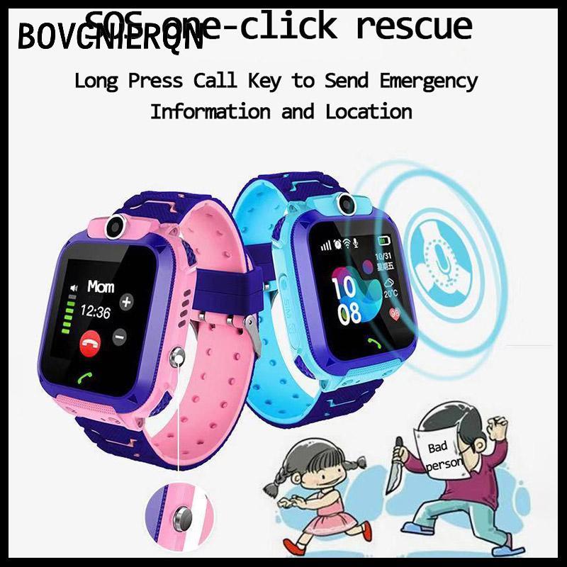Tn Q12 Đồng hồ điện thoại SOS thông minh dành cho trẻ em Đồng hồ thông minh có thẻ Sim Ảnh chống nước Ip67 Quà tặng trẻ em n