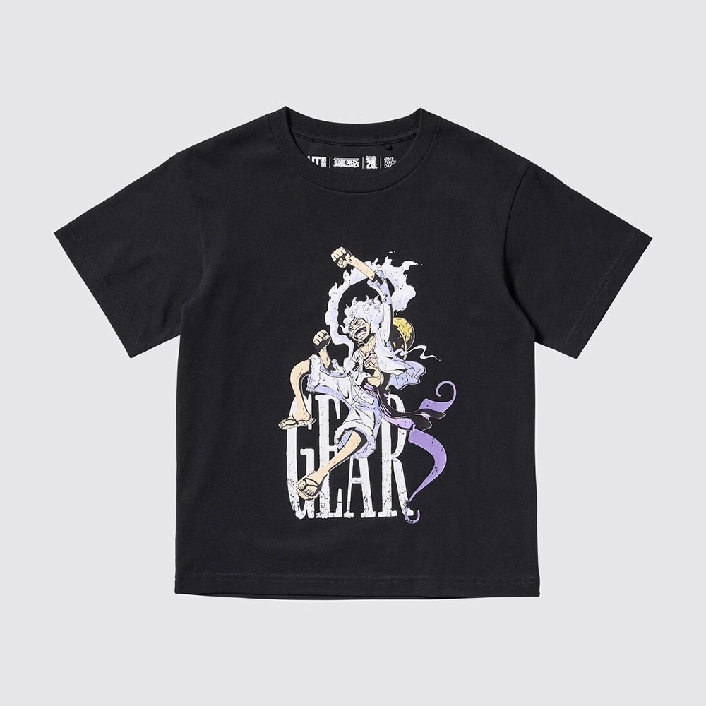 Uniqlo Unisex UT ONE PIECE Áo thun ngắn tay in hình lần thứ 25 mới