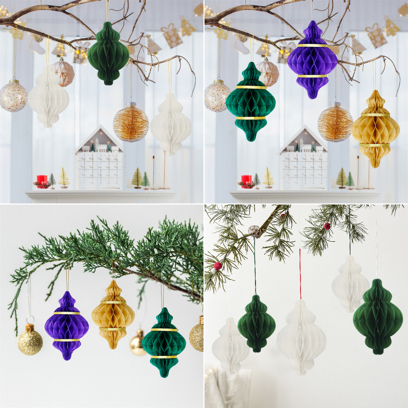 2026 Eid Mubarak Mặt dây chuyền tổ ong Eid AlFitr Treo trang trí Lễ hội Trang trí nội thất