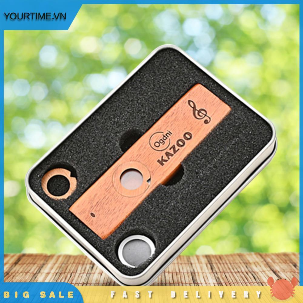 Mini Gỗ Kazoo Nhẹ Gỗ Kazoo Sáo Dễ Chơi Cho Người Lớn Trẻ Em Quà Tặng