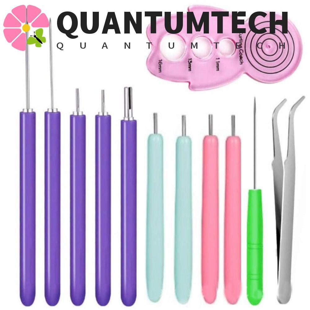 QUANTUMTECH 12 Dụng Cụ Quilling Giấy, Bộ Kim Quilling Giấy Đa Kích Thước, Giấy Thủ Công DIY Quilling