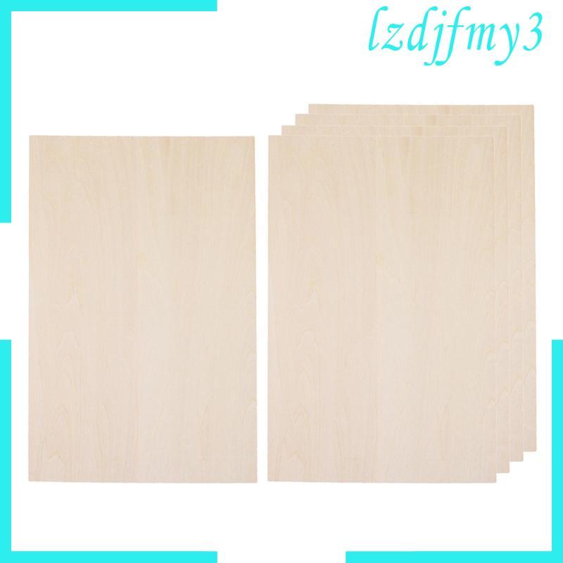 10x Bảng Basswood Chưa hoàn thiện Bảng gỗ Tấm gỗ cho dự án DIY