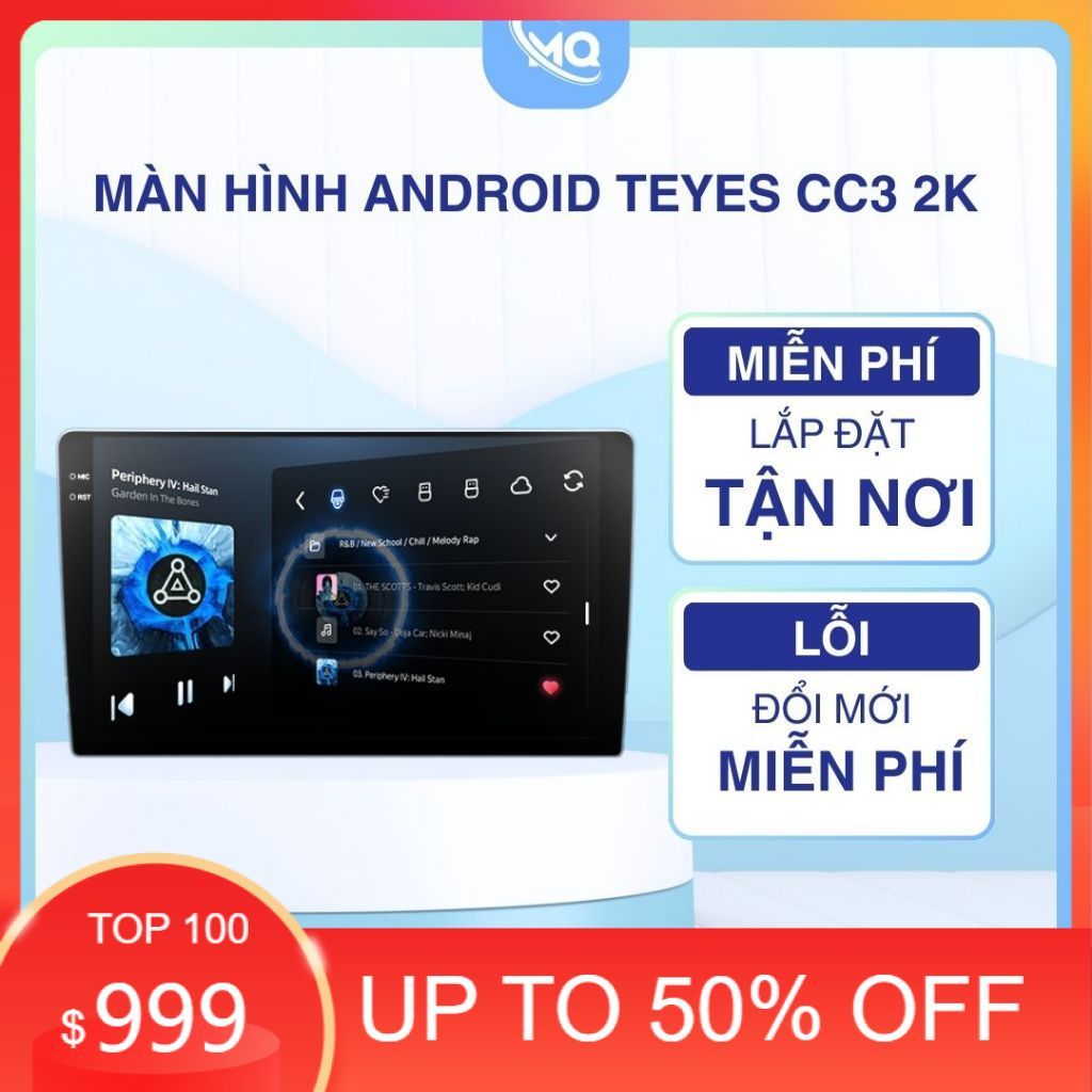 Mới nhất Màn Hình Android Teyes CC3 2K | Ram 6GB Rom 128G | Liền Camera 360