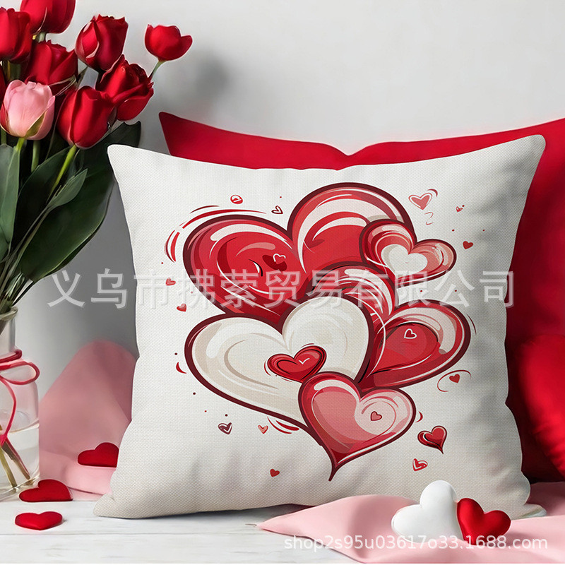 Pink Cat Love Plot Gối Hall Giao Hàng Giường Gối Đệm Không Core _ keyyue.vn