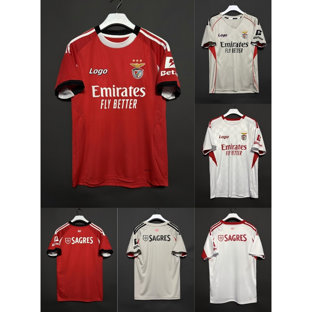 [FANS] Áo sơ mi nam ngắn tay Benfica mùa giải 2025 / 26