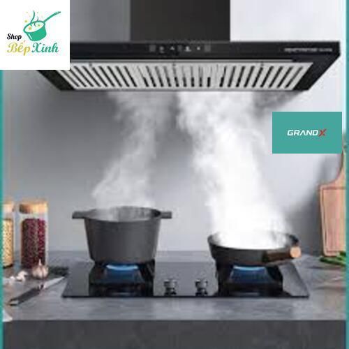 Máy Hút Mùi GrandX GX H70T65  -70cm - lưới lọc nan innox dễ vệ sinh,kính phủ Matte chống bám vân tay