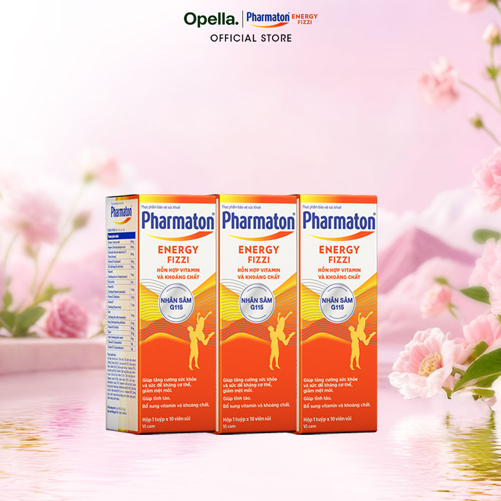 Bộ 3 Thực phẩm bảo vệ sức khỏe Pharmaton Energy Fizzi