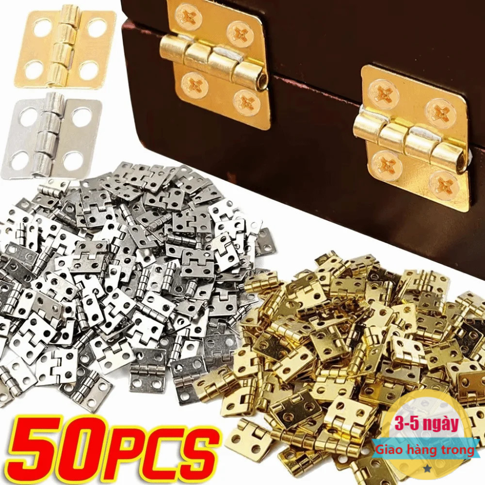 [Đến 3-5 ngày] Bản lề kết nối bảng lớp tủ 10-50 Bộ | Phần cứng sắt nhỏ lỗ lớn 3 Inch Yuan Jiao | Cho
