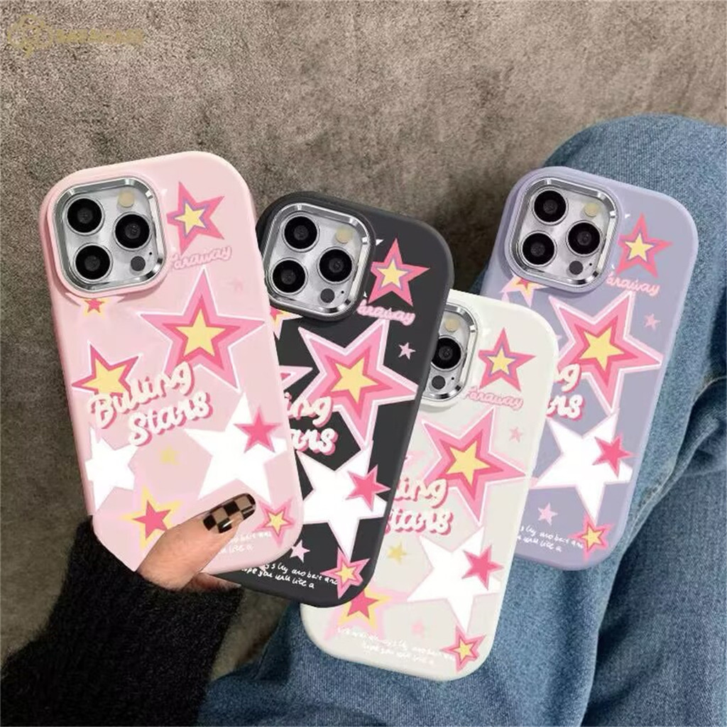 ốp lưng IPhone 17 16 14 11 12 13 15 7 8 Plus PRO MAX XR XS Ins TPU ốp điện thoại Creative Star CH114