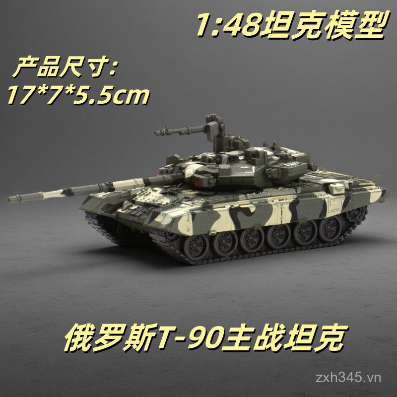 Xujia Tỉ Lệ 1: 48 Nga T-90 Xe Tăng Abrams Leopard 2A7 Lắp Ráp Mô Hình Bé Trai Quà Tặng TMMW