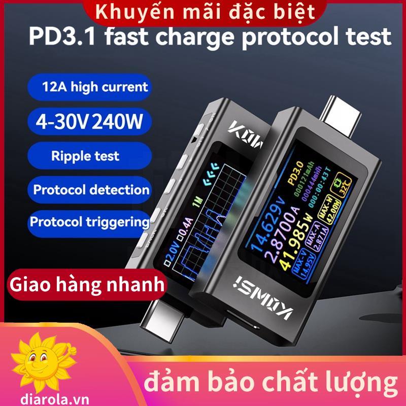 Máy kiểm tra dòng điện điện áp kỹ thuật số KWS-X1 DC 3.3-36V 0-12A Máy đo phát hiện dòng điện áp kỹ 