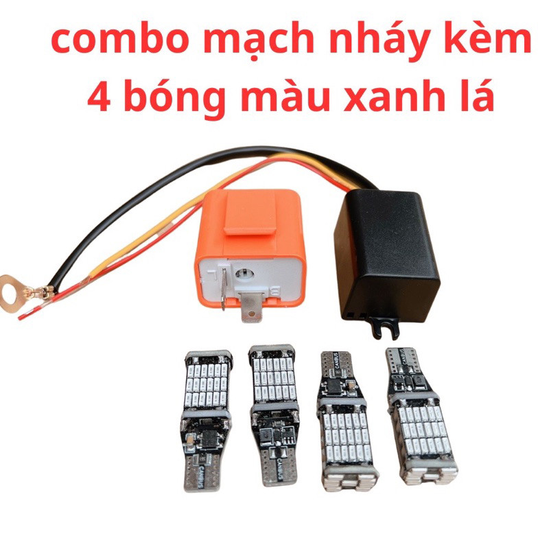 Combo Mạch Haza Dream/Rơ Le/4 Bóng T15 Chớp Nháy 4 Bóng Cực Chất. Đẹp