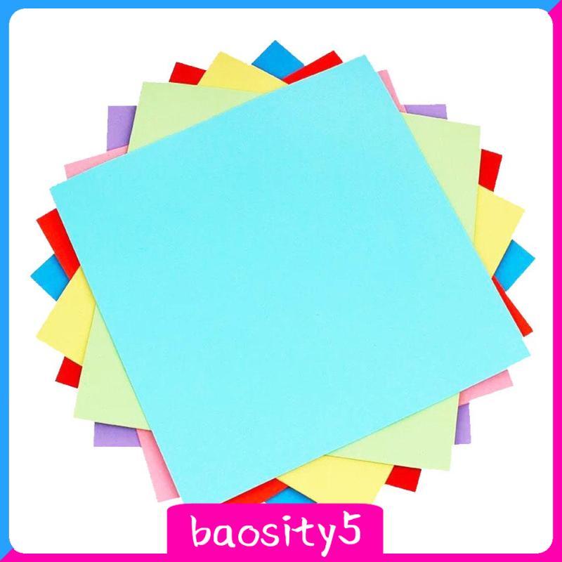 100 Tờ Nhiều Màu Sắc Vuông Hai Mặt Origami Gấp Giấy Thủ Công