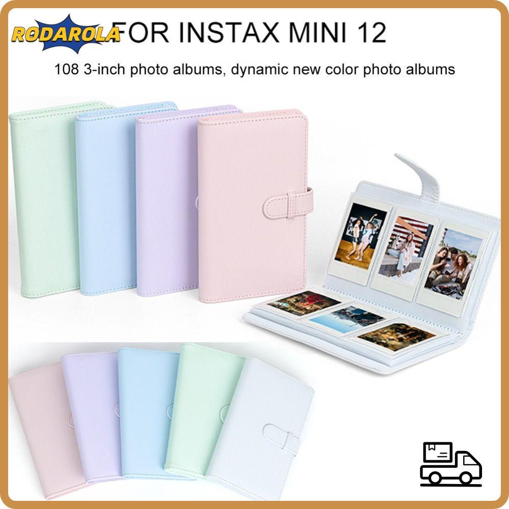 RODAROLA Phim Camera Da PU Tem Vé Giấy Ảnh 3 inch Cho Fujifilm Instax mini 12