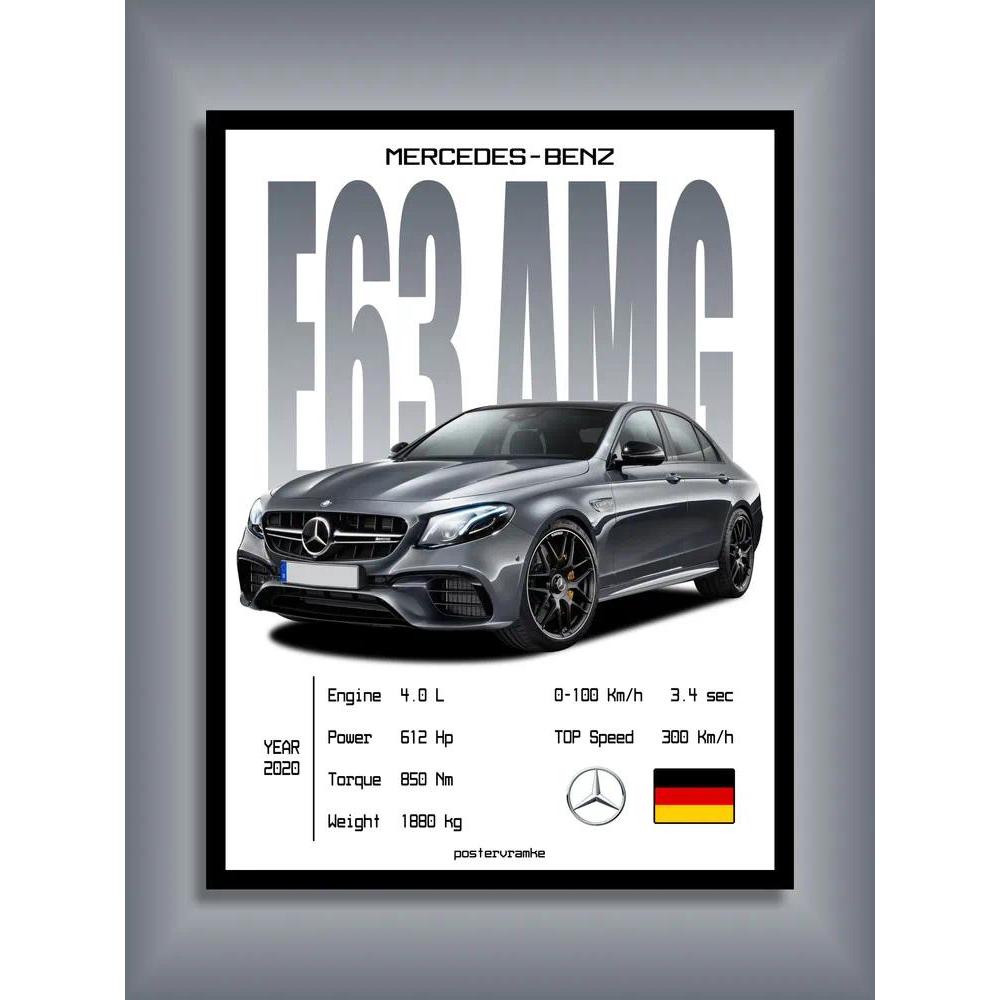 Poster ô tô vải 1 mảnh Mercedes-Benz E63 AMG W213