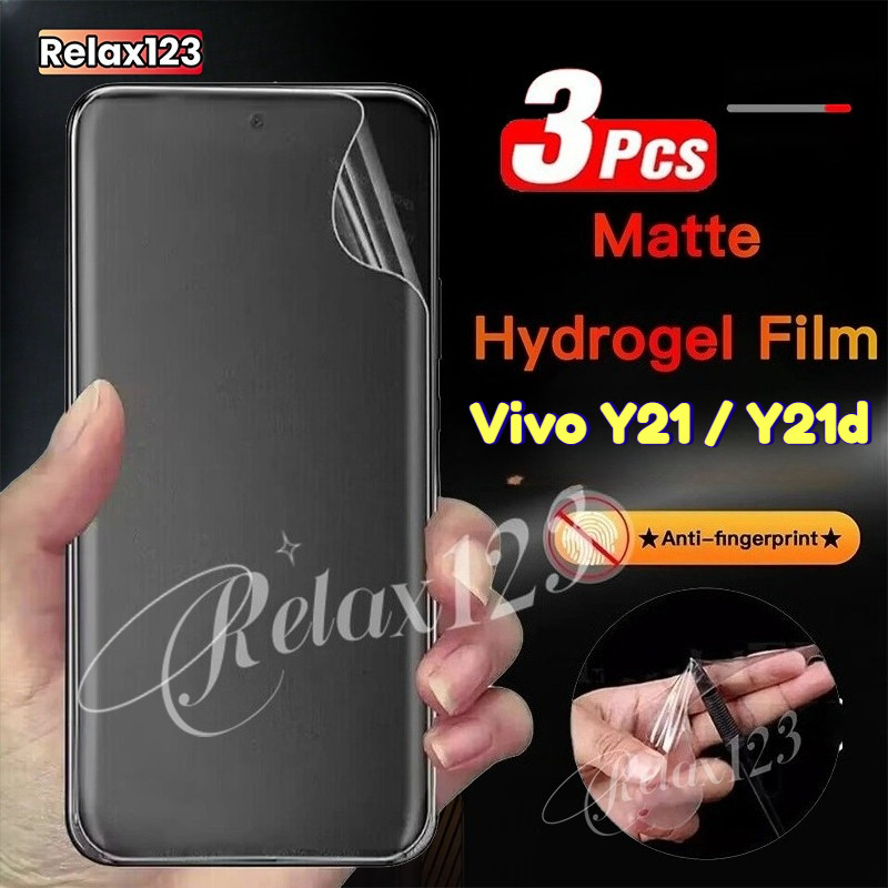 Dành Cho Vivo Y21 5G 1-3 Chiếc Matte Hydrogel Phim Dành Cho Vivo Y21 Y21d VIVO Y21 Y21D VivoY21 Vivo