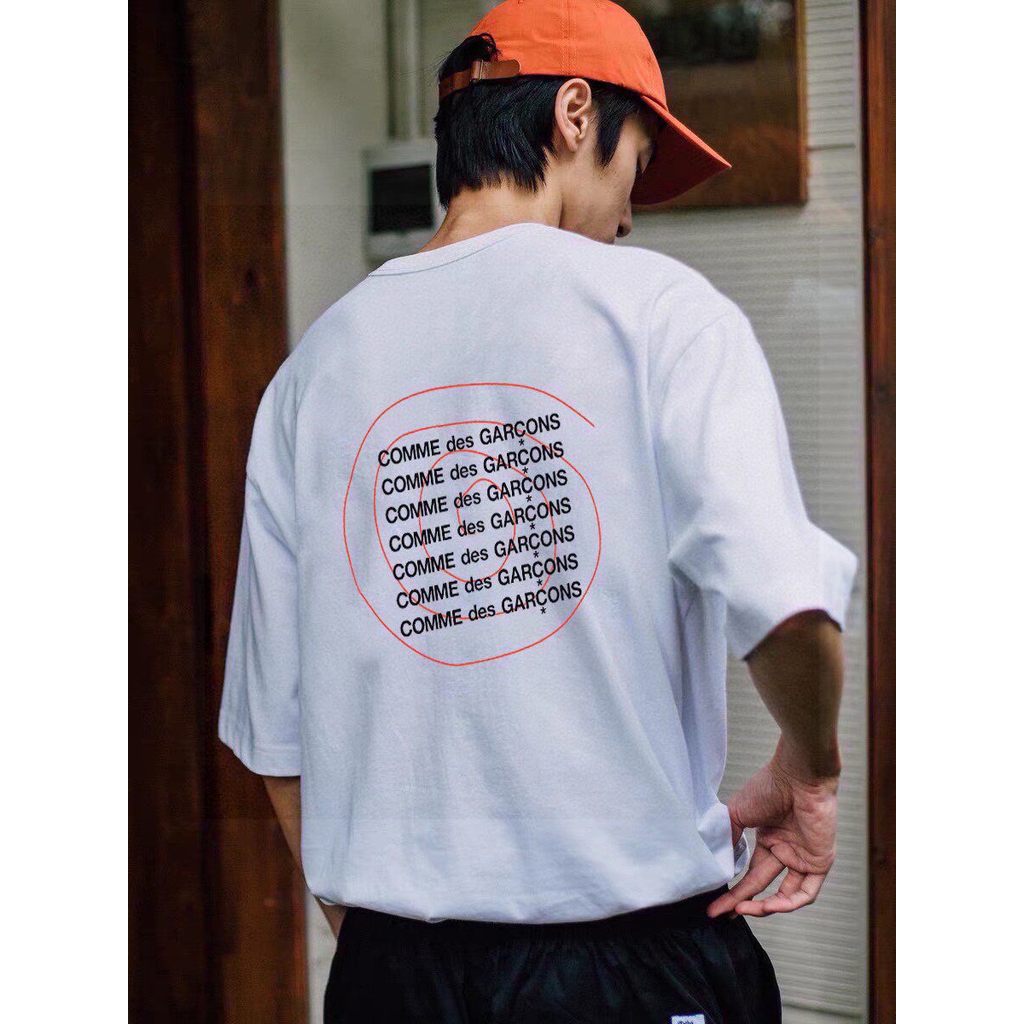 C CDG PLAY Tokyo Limited Áo thun ngắn tay dáng rộng phía sau In CDG