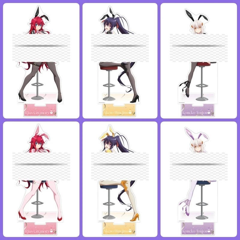 Standee Anime High School DxD Mô Hình Mica Rias Gremory Akeno Himejima Koneko Bunny Girl Trang Trí B