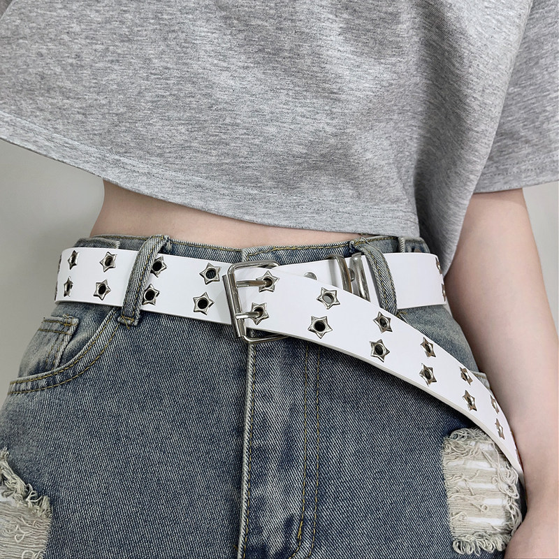 thắt lưng y2k quần hiphop y2k y2k outfit Ngôi Sao Porous Tất Cả Trận Đấu Thắt Lưng Nữ 2026 Phong Các