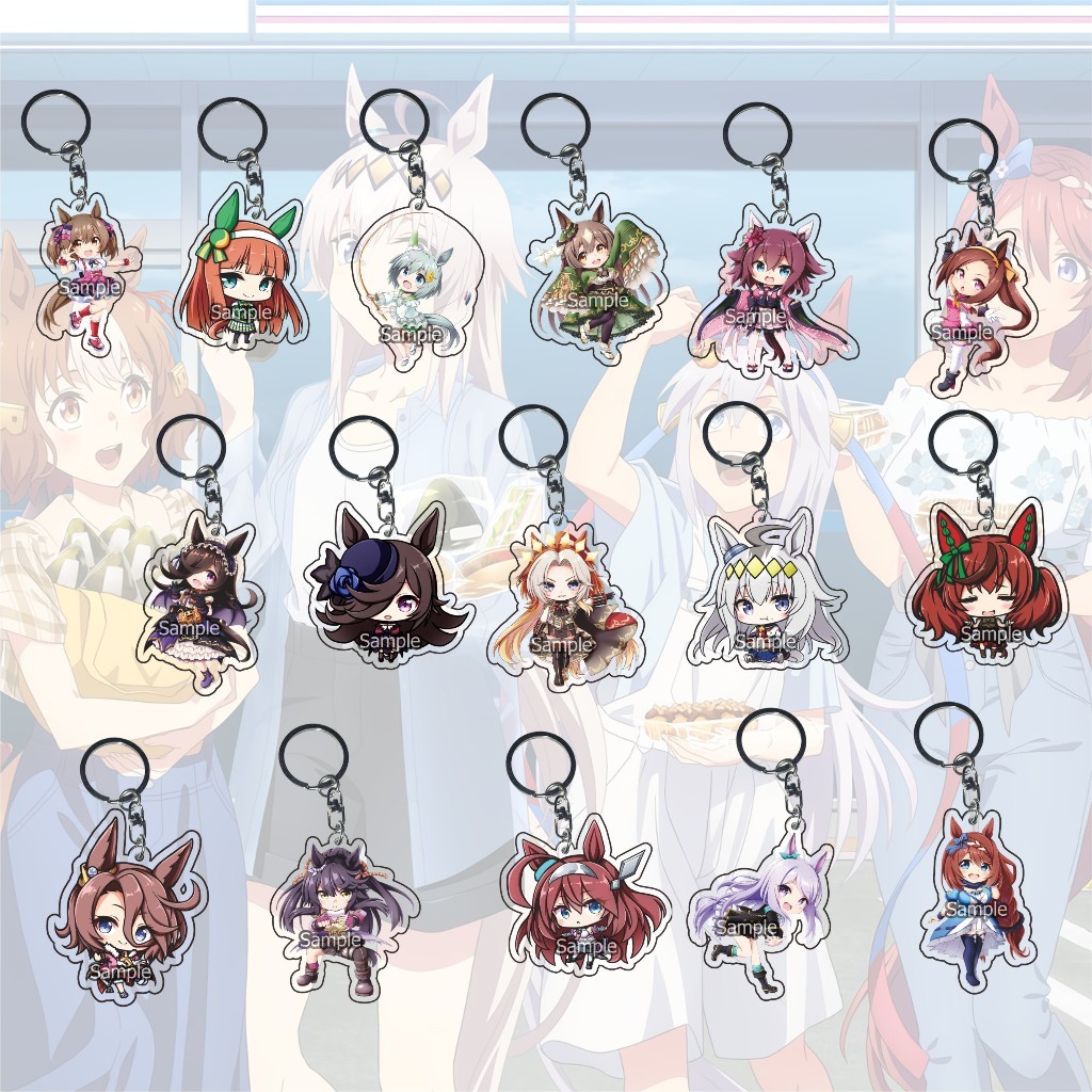 GANTUNGAN Uma Musume Keychain part 03 mejiro mcqueen Mihono Bourbon Smart FALCON silence suzuka Seiu