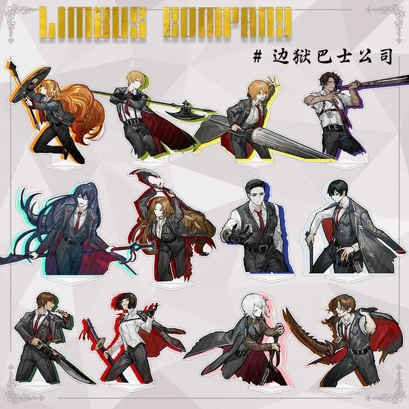 Standee Limbus Company mô hình mica trang trí bàn học Don Quixote Ishmael Heathcliff Outis decor nhâ