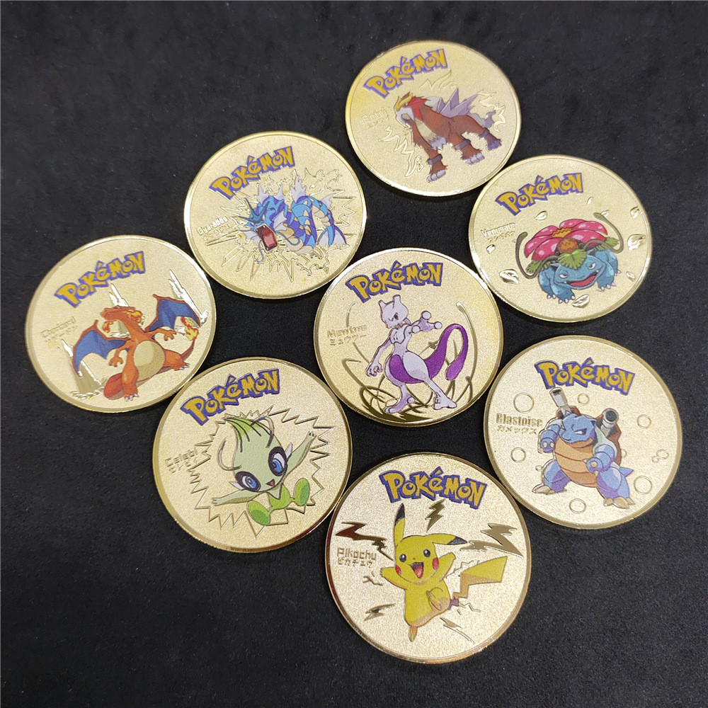 Pikachu Đồng xu kỷ niệm Pokemon Pokemon Đồng xu kỷ niệm Hoạt hình Trẻ em Quà tặng Đồng xu 26.3.16