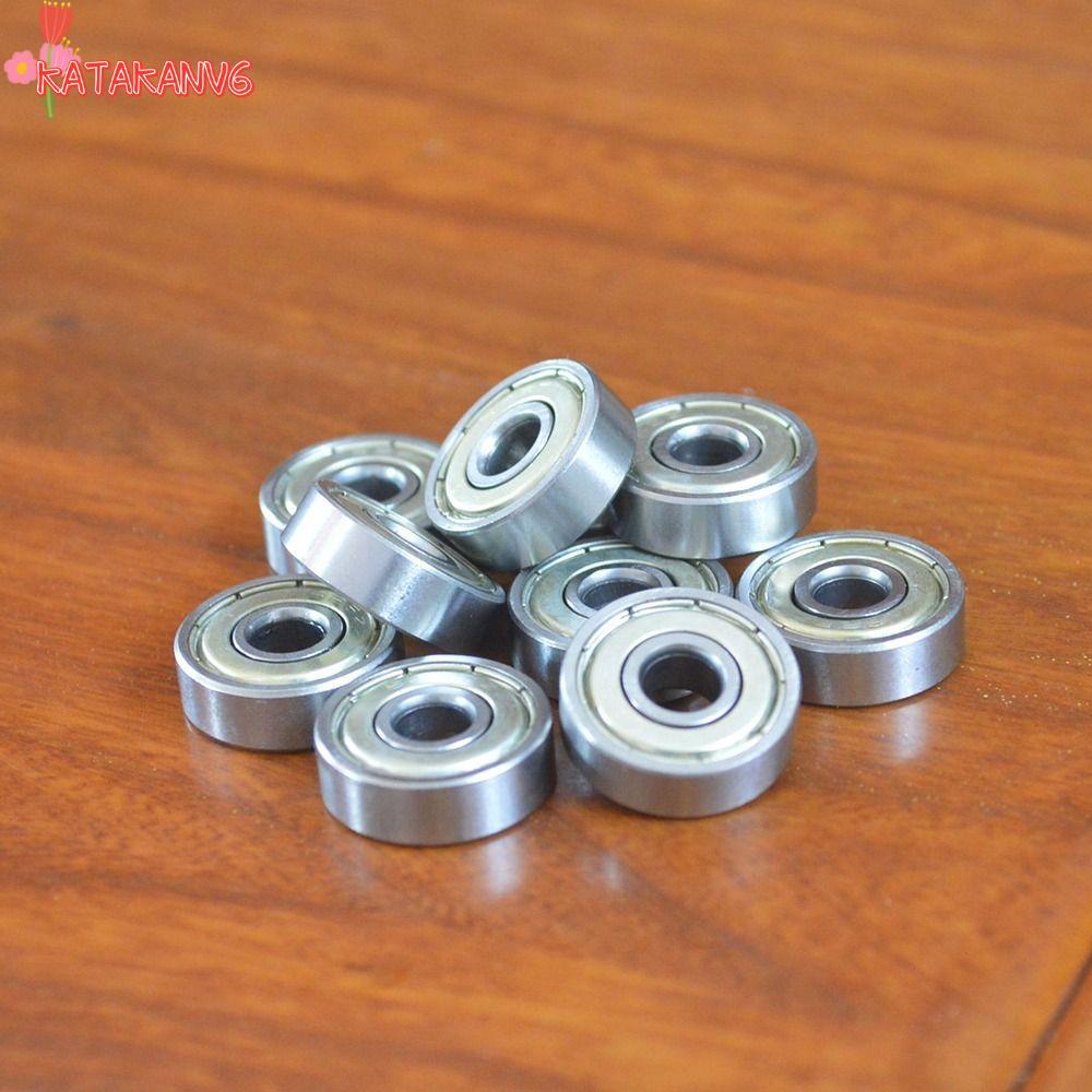 KATAKANV6 10 Vòng bi kín đôi, Vòng bi bi rãnh sâu 6mm x 19mm x 6mm, Hộp số vòng bi thu nhỏ được bôi 