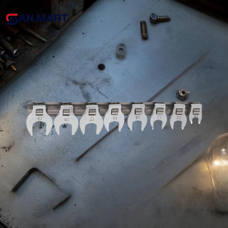 AN.MART 9 / 11 Chiếc Bộ Cờ Lê Đai Ốc Flare Bộ Cờ Lê Chân Quạ Có Lưu Trữ Ra Horn Bộ Dụng Cụ Cờ Lê Mục