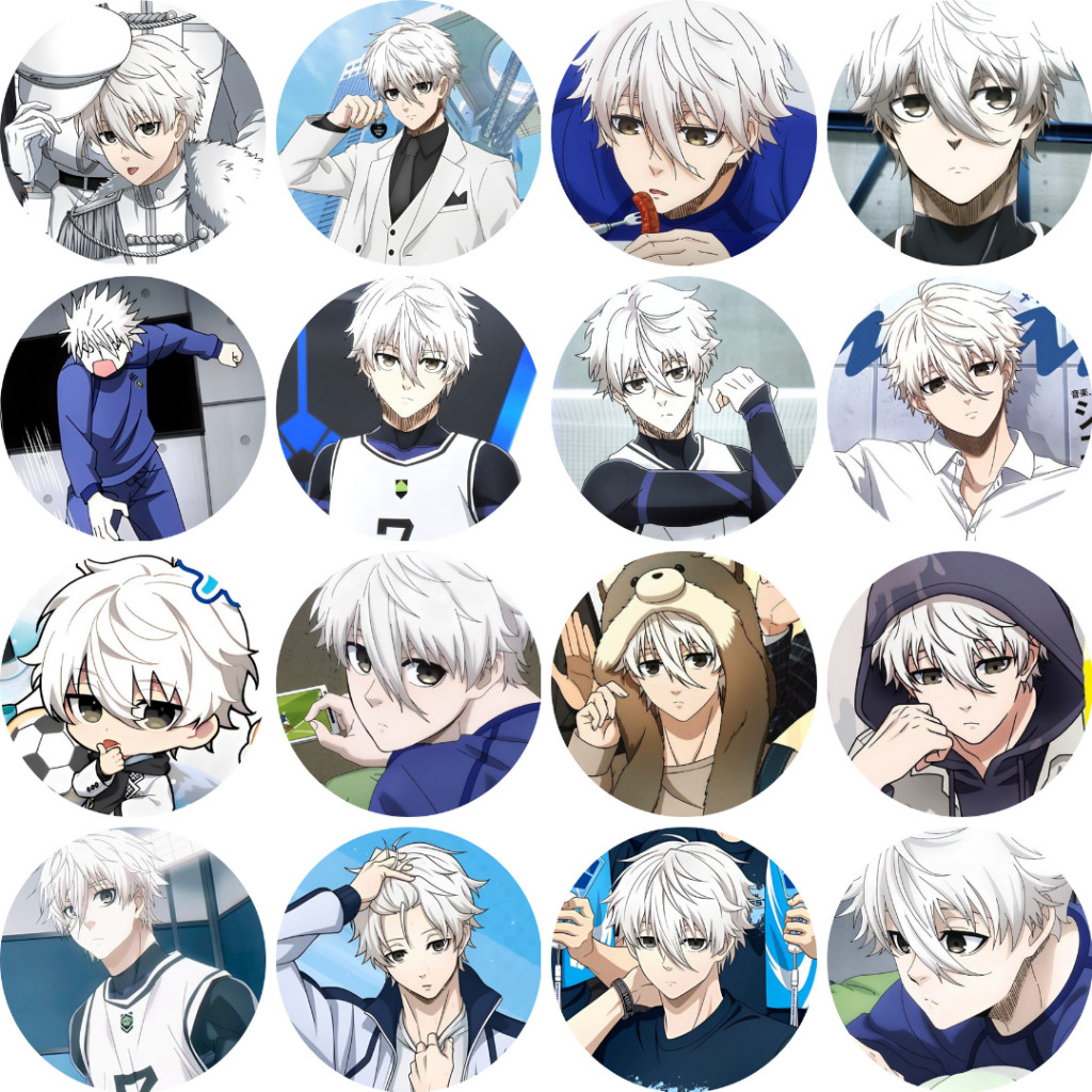 HUY HIỆU CÀI ÁO | Blue Lock Seishiro Nagi Button Badge - Pin 58mm