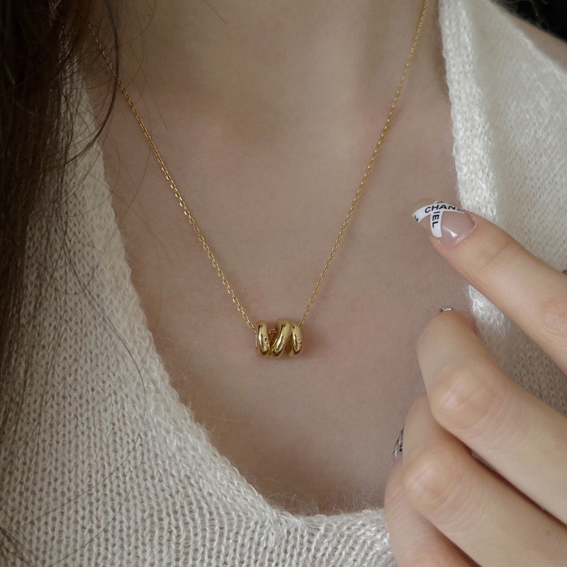 pendant long necklace Dây chuyền bạc S925 xương đòn thời trang