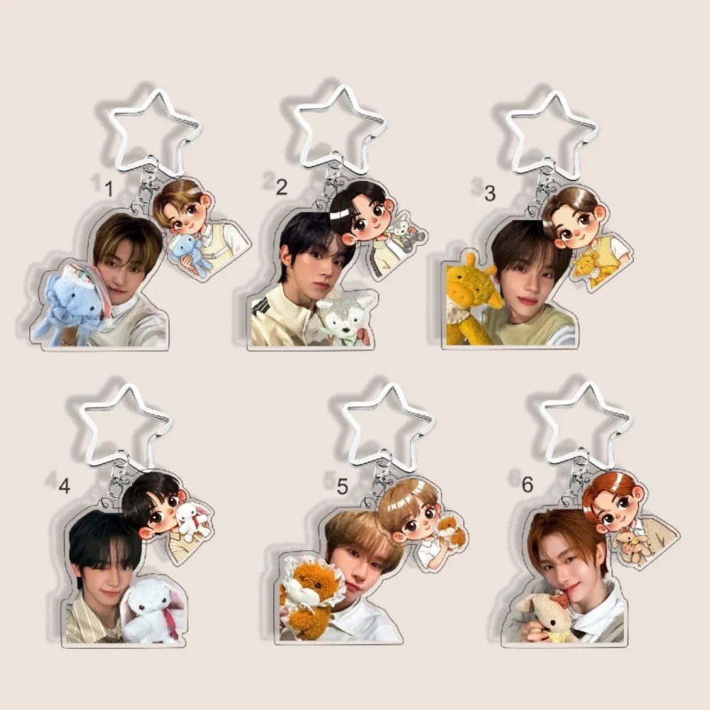 Móc khóa mica TWS Kpop in hình Shinyu Dohoon Youngjae Hanjin Jihoon Kyungmin phụ kiện treo balo túi 