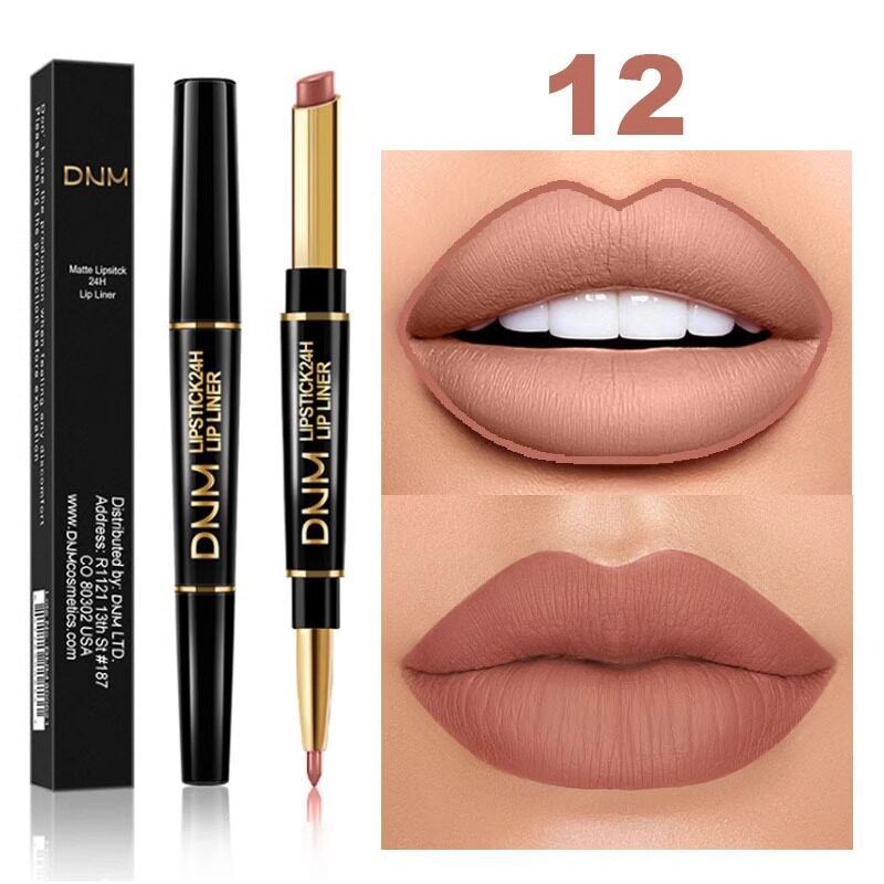 Zhuzhu Đề Nghị Son Môi Hai Đầu Lip Liner Lâu Dài Chống Thấm Nước Dưỡng Ẩm Mờ Dưỡng Ẩm Chống Phai Màu