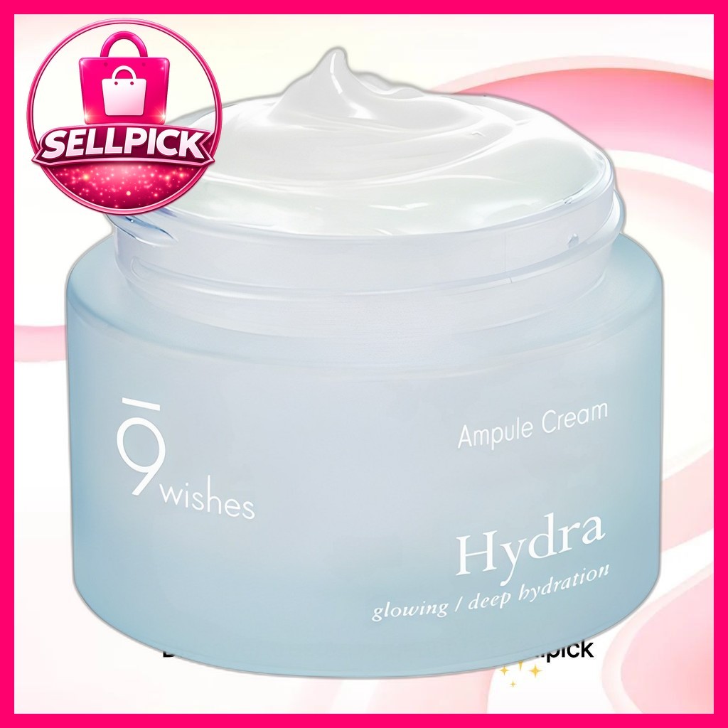 [9wishes] Kem dưỡng ẩm 9Wishes Hydra Ampoule, 50 ml, 1 cái / Kem Ampoule Hàn Quốc / Hoàn thiện sương