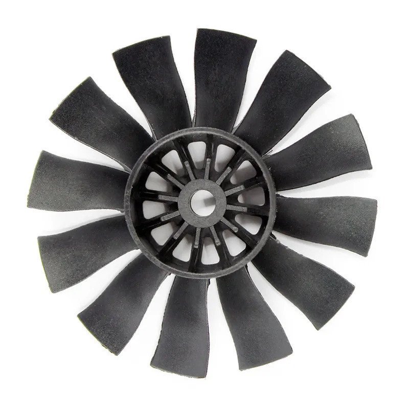 QX-MOTOR 70mm Quạt 12Blades cho máy bay RC Drone 70mm EDF Drone Bộ phận cánh cố định N60C