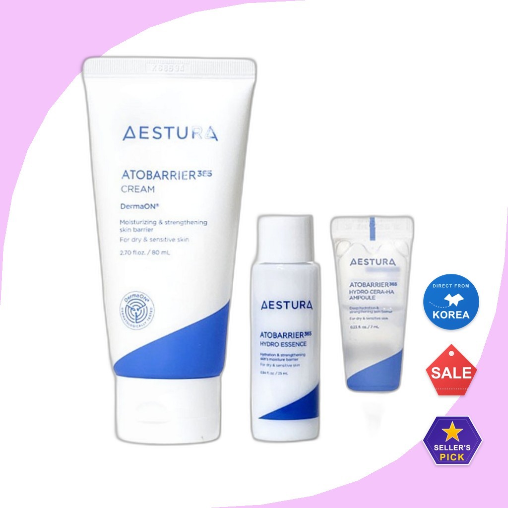 [aestura] Kem Atobarrier365 80ml + Hydro Essence 25ml + Hydro Cera-HA Ampoule 7ml, 1 cái của Studio 