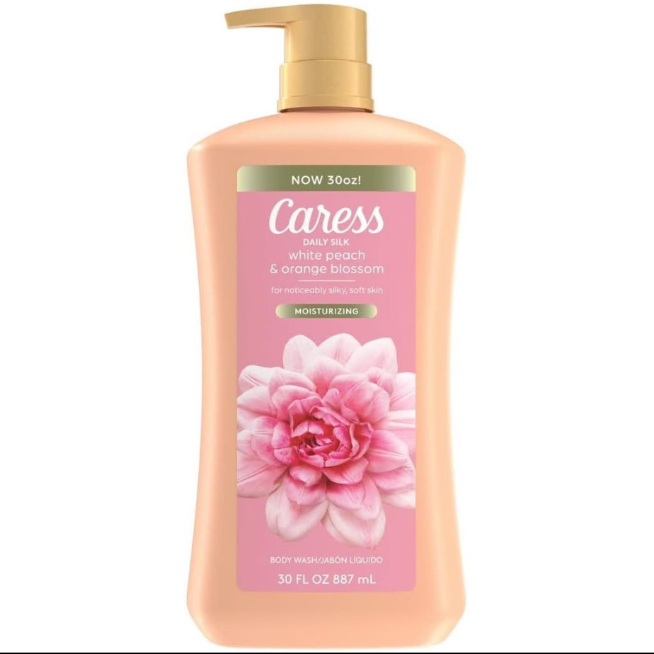 Sữa Tắm Caress Daily Silk White Peach & Orange Blossom 887ml - Dưỡng ẩm da