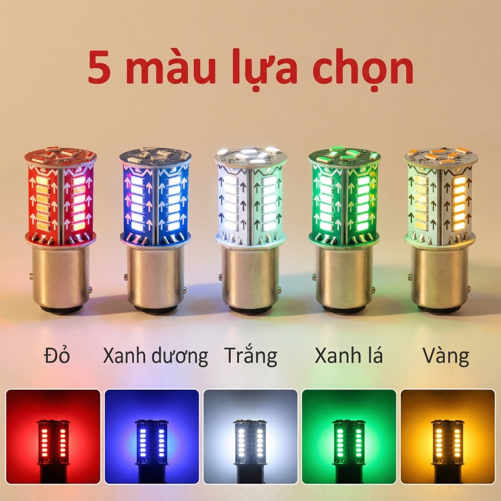 Bóng đèn LED 1157 1156, Đèn phanh nhấp nháy, hiệu ứng nước chảy, đèn pha đa năng cho xe máy/xe điện