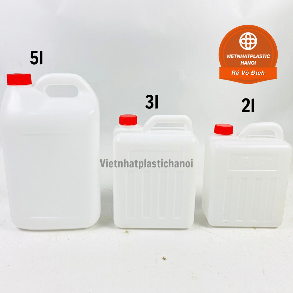 Can nhựa 2 lít, 3 lít, 5 lít, can đựng nước Việt Nhật Việt Nhật H