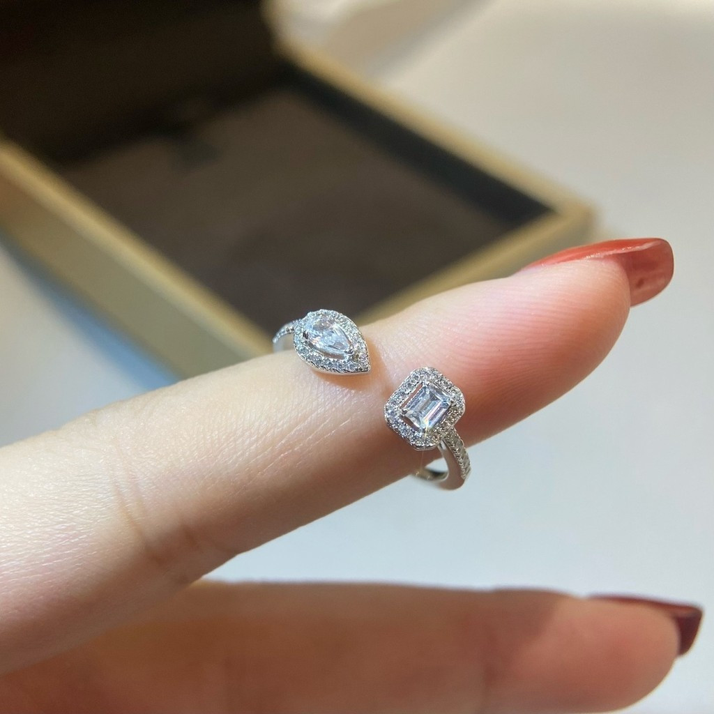 Lựa chọn Đặc biệt Shopee - Nhẫn đôi Messika Màu Trắng Cho Ngày Lễ Tình Yêu, Kích Thước 5-8, Hình Quả