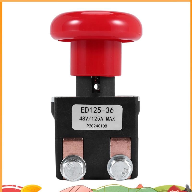 Công tắc dừng ngắt kết nối khẩn cấp ED125-36 48V 125A cho EZ30 E30 D40 EZ40 111551000800 Xe nâng điệ