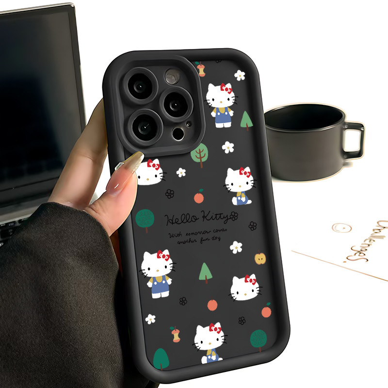 Ốp Lưng cho OPPO A9 2020/A5S/A3S/A3X/A5 pro/A15/A16/A16K/A17 Hello Kitty Rừng Xanh TPU Soft Shell ch