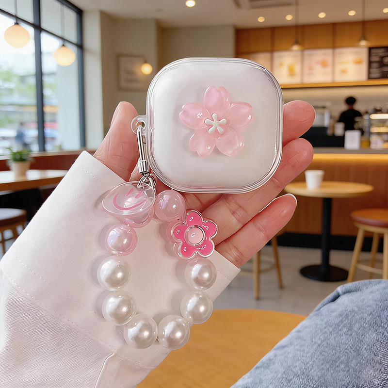 Ốp Móc Khóa Hoa Cho Anker Soundcore R60i NC / R50i NC K20i P20i P30i Ốp Lưng Silicon Tai Nghe Cho So