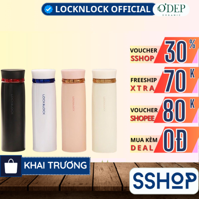 Bình giữ nhiệt LocknLock 450ml Feather Light LHC4131 - Hàng Chính Hãng   LOCKNLOCK - SSHOP SSO
