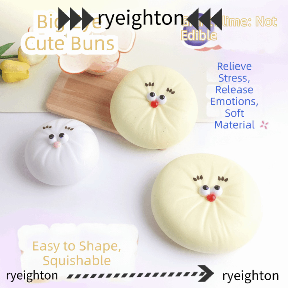 RYEIGHTON Bánh Bao Đồ Chơi Squishy, Mềm Mại Phục Hồi Chậm Hấp Nhồi Bông Squishy Pinch Le, Quà Tặng F