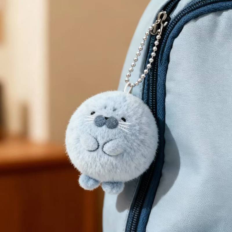 Super Cute Cute No. 4 Seal Gray Ball Plush Pendant Super Cute Cute No. 4 Seal Gray Ball Plush Pendan